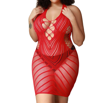 Mesh Elastic Dress for Sex Games / Women's Erotic Costume / Adult Sleeveless Underwear - EVE's SECRETS